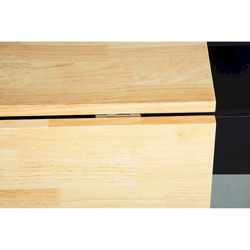 Rolling Kitchen Island Cart with Drawers Cabinet White Natural Wood Top